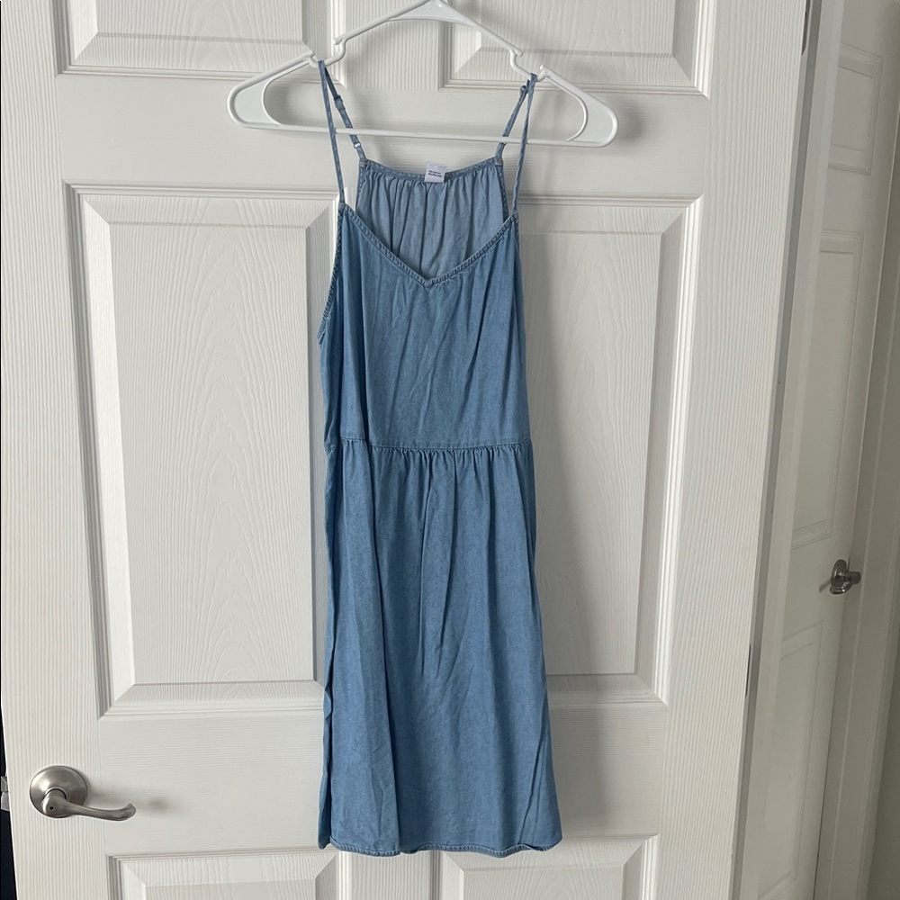 Light Blue Spaghetti Strap Dress